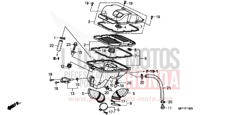 LUFTFILTER von TRANSALP ABS SHASTA WHITE (NH138K) von 2010